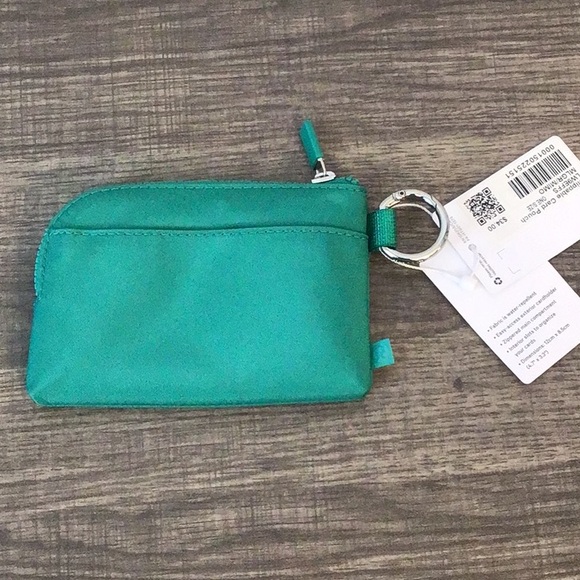 Lululemon Green Clippable Card Pouch - Picture 2 of 7